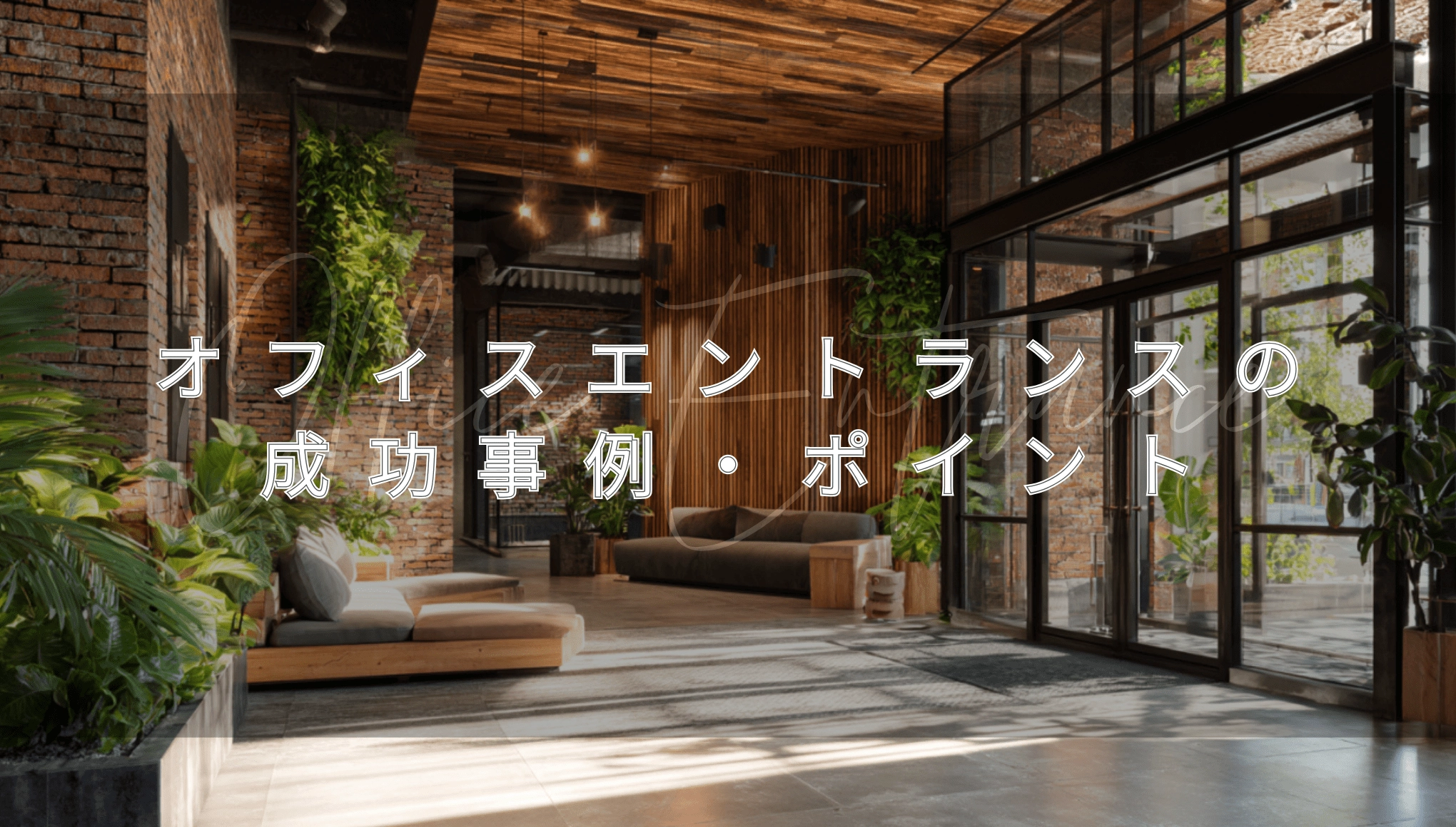 企業の顔をデザインする!オフィスエントランスの成功事例とポイント |AVシステム・内装工事コラム