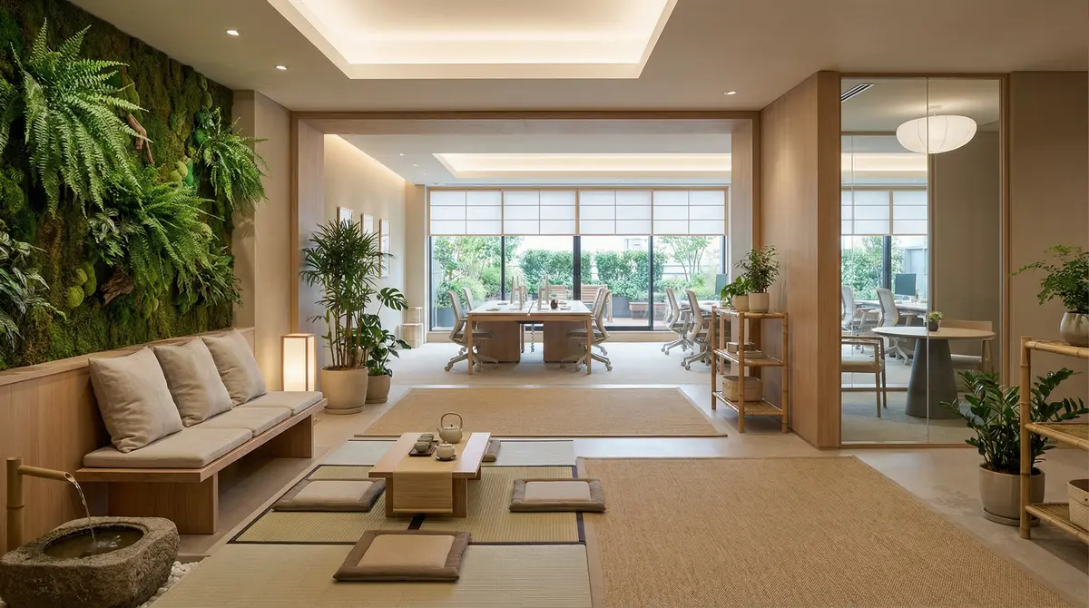 ウェルネス＆自然派休憩所付きオフィス