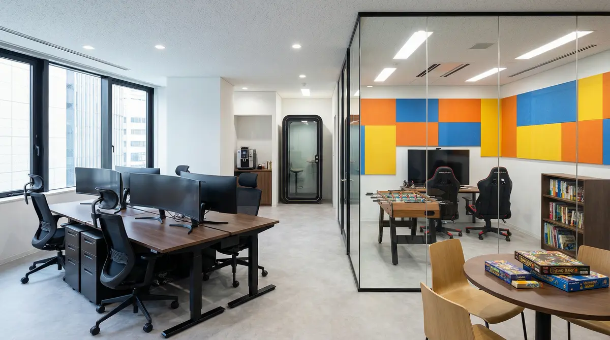 ゲーム＆エンタメ休憩所付きオフィス